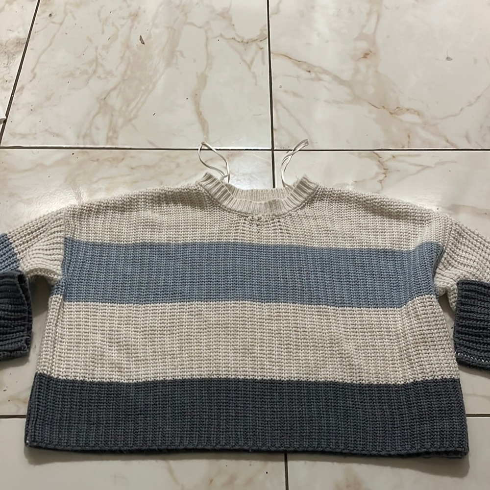 Cropped Striped Sweater